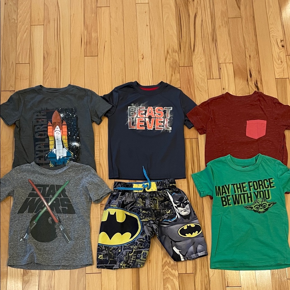 Kids Graphic T-Shirts and Shorts Set